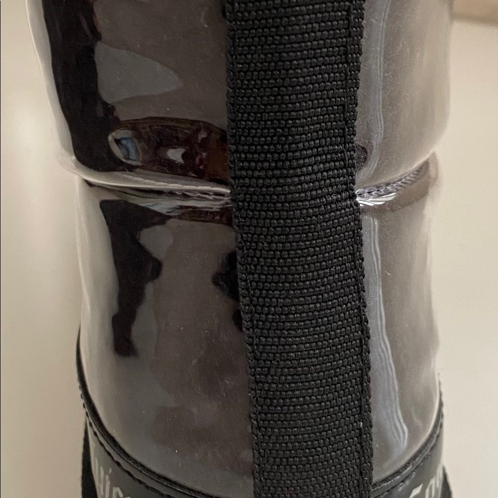 New Juicy Couture Klash Clear Black Boots - Picture 4 of 8
